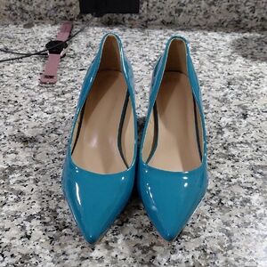 Elegant Teal Women's Pumps9.5 Heel 2inch